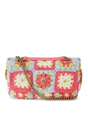 NWT Kurt Geiger Medium Kensington Crochet Shoulder Bag